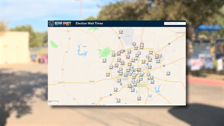 Heading to the polls? Bexar County launches online tool to help voters gauge wait times at polling sites — KENS 5 (San Antonio), Corpus Christi Community news